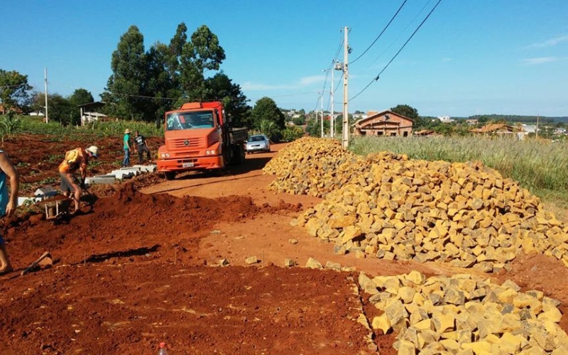Novos calçamentos na cidade