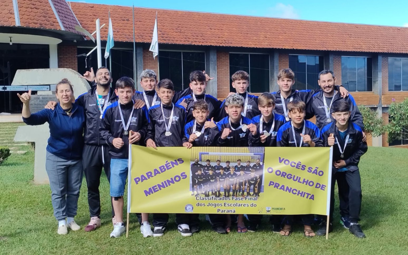 Pela primeira vez em 43 anos, Pranchita conquista uma vaga na Fase Final dos Jogos Escolares do Paraná na modalidade Fut
