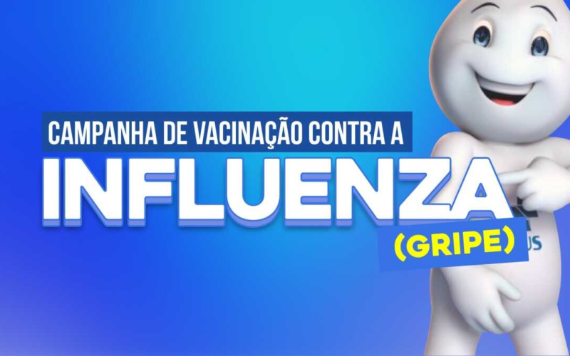 A vacinação contra a influenza é essencial para todas as pessoas a partir dos 6 meses de idade!