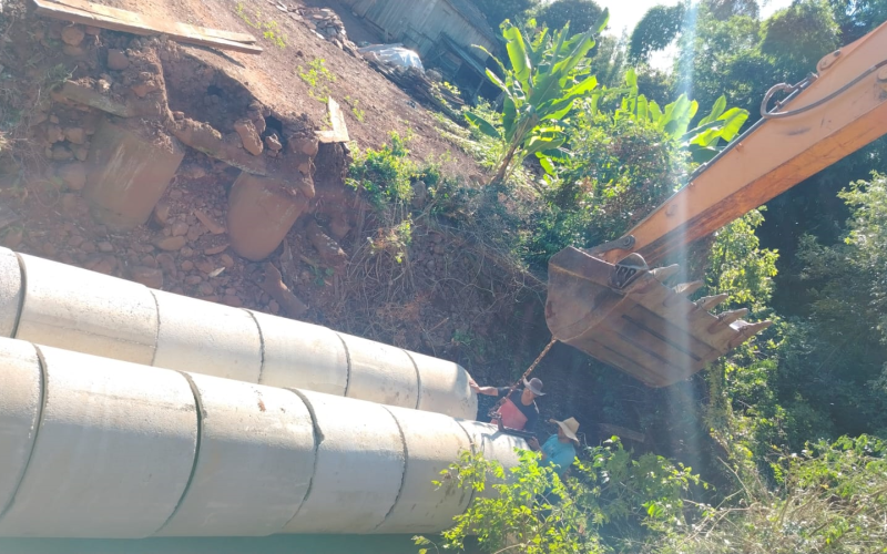 Secretaria de Obras e Urbanismo conclui obra de ponte na comunidade de São João