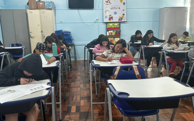 Alunos do 2º e 5º anos realizam a Prova Paraná de Matemática