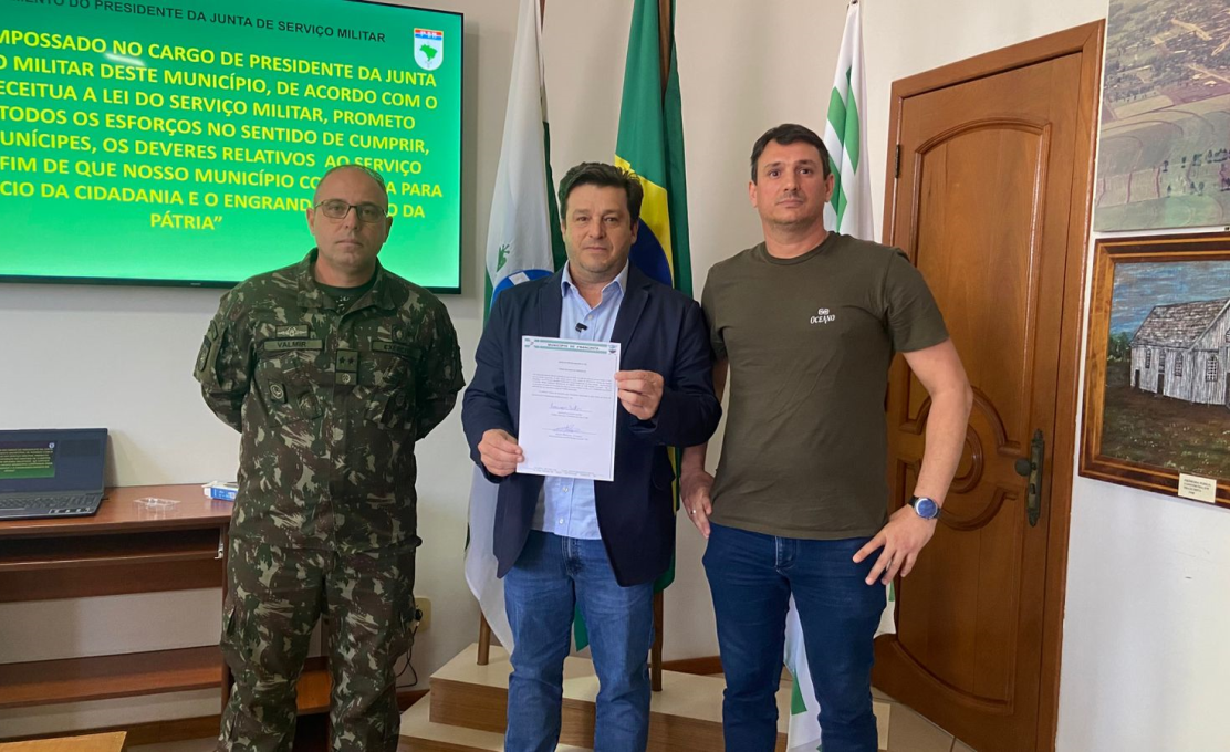 Prefeito Ronimar Eleandro Sartor assume presidência da Junta de Serviço Militar nº 303