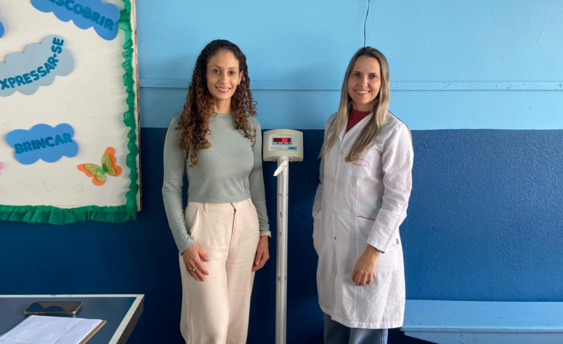 Avaliação nutricional é realizada com alunos da Escola Municipal Márcia Canzi Malacarne