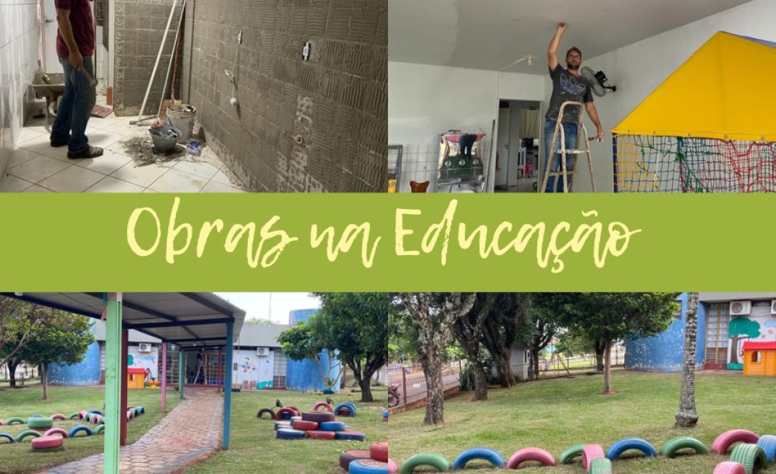 Trabalhos de melhoria nas escolas municipais continuam no CMEI Fernando Fermino Moresco