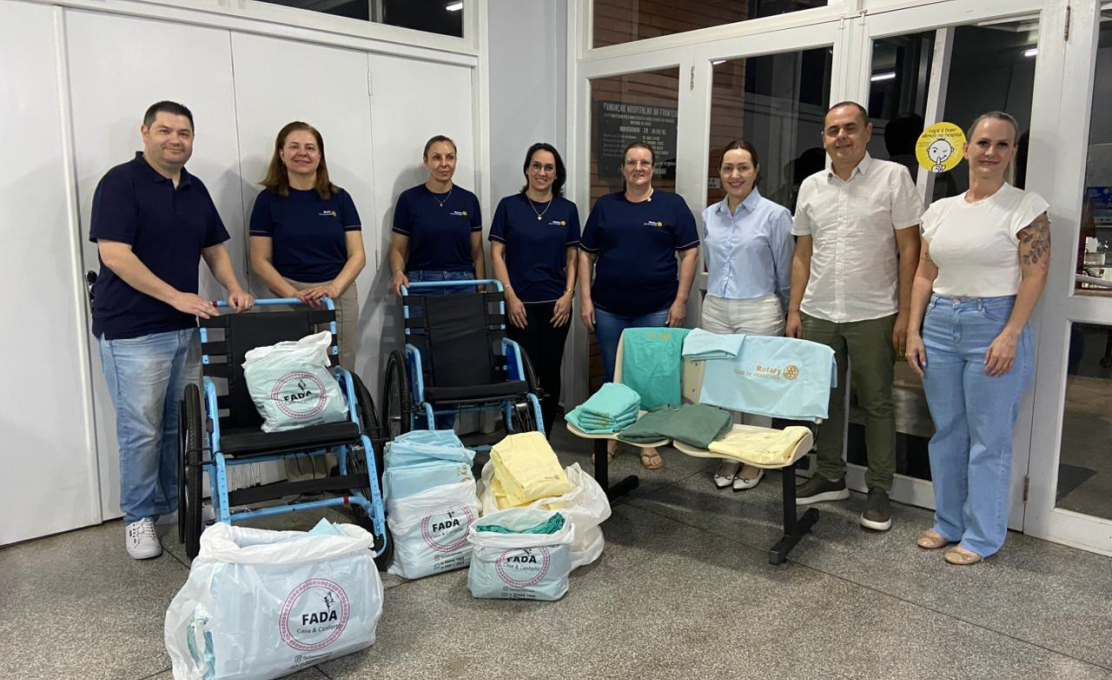 Rotary Clube de Pranchita realiza doação à Fundação Hospitalar da Fronteira