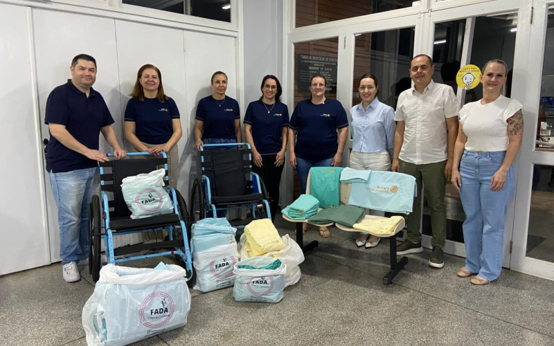 Rotary Clube de Pranchita realiza doação à Fundação Hospitalar da Fronteira