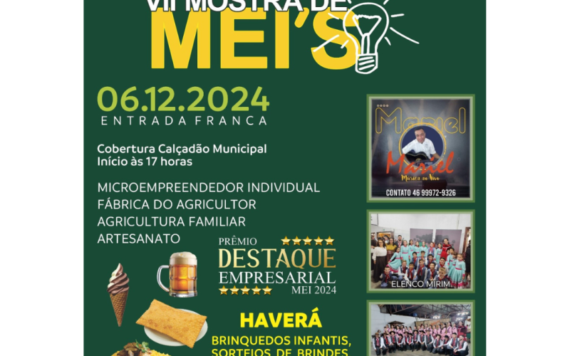 VII Mostra de MEI's e Destaque Empresarial MEI 2023